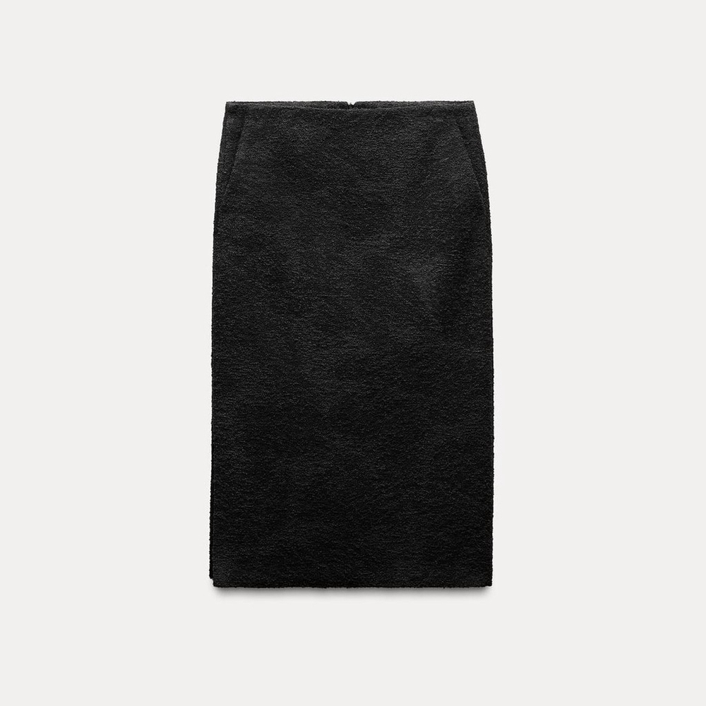 ZARA STRAIGHT CUT SPLITS MIDI SKIRT - BRAND NEW WITH TAG - SIZE S
